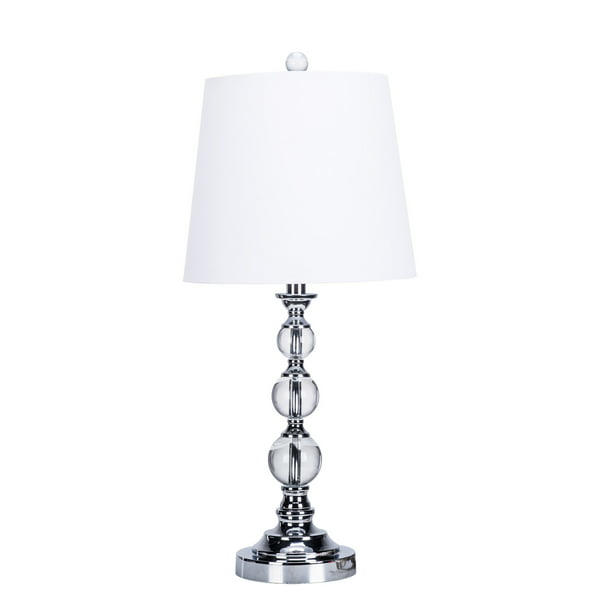 bedside lamp Table lamp with crystal glass base vintage table lamp with umbrella fabric shade bedroom lamp floor lamp
